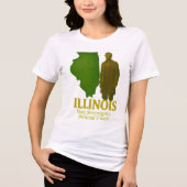 Illinois State Art T-Shirt... Tri-Blend Shirt (Voorkant)