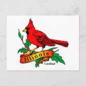 Illinois State Bird - Kardinaal Briefkaart (Voorkant)