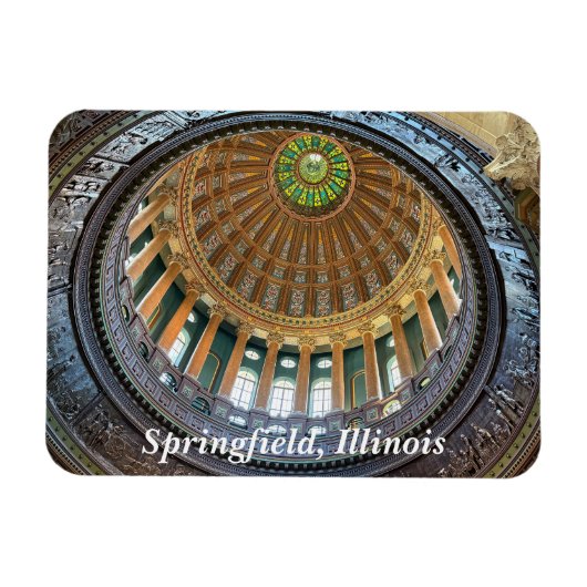 Illinois State Capitol in Springfield, Verenigde S Magneet (Horizontaal)