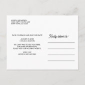 ILLINOIS State Destination Wedding any COLOR! Aankondigingskaart (Achterkant)