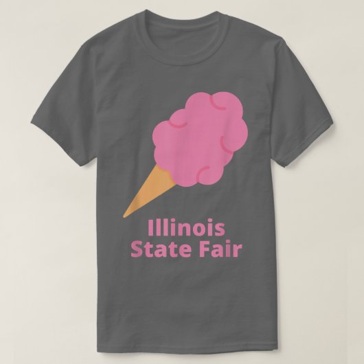 Illinois State Fair Pink Cotton Candy County Fair  T-shirt (Design voorkant)