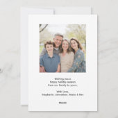 Illinois State Family Foto van Kerstmis Feestdagenkaart (Achterkant)