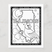 Illinois State Feiten Kleurplaat Flyer (Voorkant)