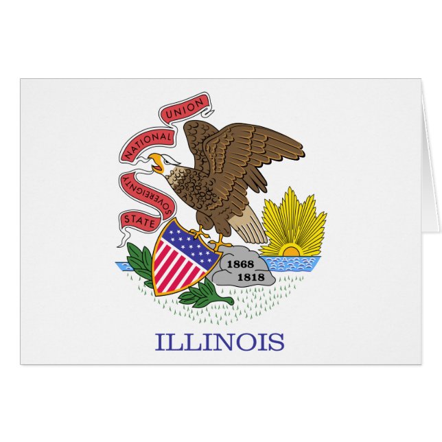 Illinois State Flag (Voorkant Horizontaal)