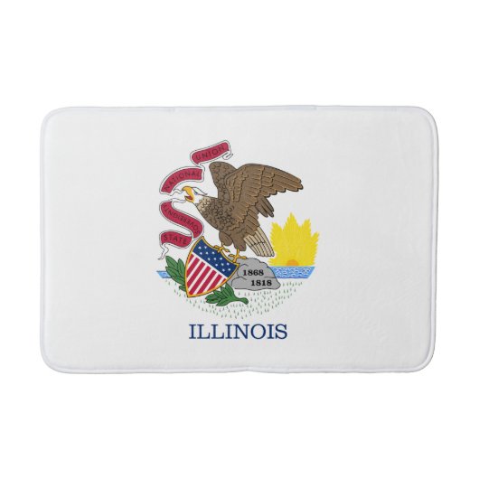 Illinois State Flag Badmat (Voorkant)