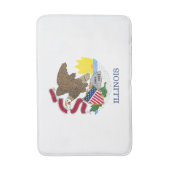 Illinois State Flag Badmat (Voorkant Verticaal)