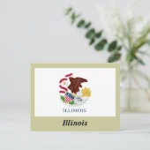 Illinois State Flag Briefkaart (Staand voorkant)