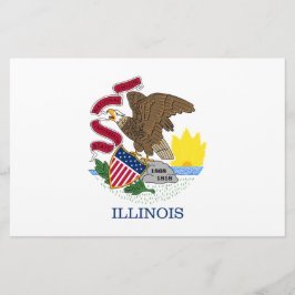Illinois State Flag Briefpapier