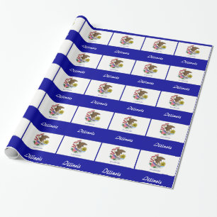 Illinois State Flag Cadeaupapier