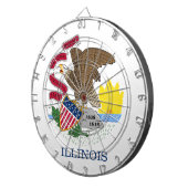 Illinois State Flag Dartbord (Voorkant Rechts)