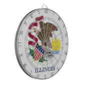 Illinois State Flag Dartbord (Voorkant Links)