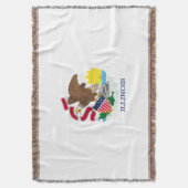 Illinois State Flag Design Decor Deken (Voorkant Verticaal)