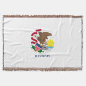 Illinois State Flag Design Decor Deken (Voorkant)
