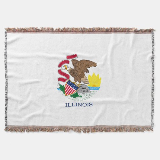 Illinois State Flag Design Decor Deken (Voorkant)