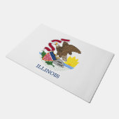 Illinois State Flag Deurmat (Schuin)