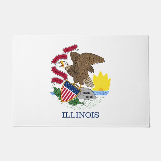 Illinois State Flag Deurmat (Voorkant)