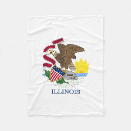 Illinois State Flag Fleece Deken