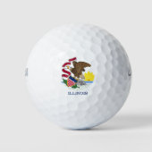 Illinois State Flag Golfballen (Voorkant)
