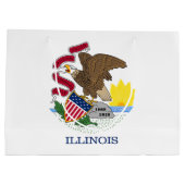 Illinois State Flag Groot Cadeauzakje (Achterkant)