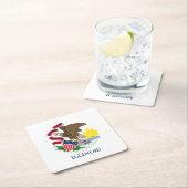 Illinois State Flag Kartonnen Onderzetters (Insitu)