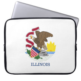 Illinois State Flag Laptop Sleeve