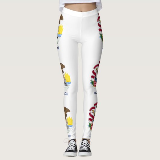 Illinois State Flag Leggings (Voorkant)