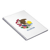 Illinois State Flag Notitieboek (Rechterzijde)