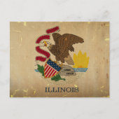 Illinois State Flag .png Briefkaart (Voorkant)