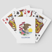 Illinois State Flag Pokerkaarten (Achterkant)