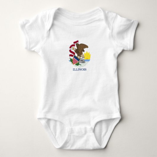 Illinois State Flag Romper (Voorkant)