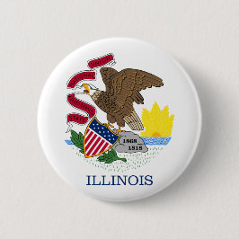 Illinois State Flag Ronde Button 5,7 Cm