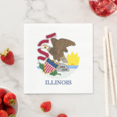 Illinois State Flag Servet (Insitu)