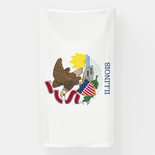 Illinois State Flag Spandoek (Verticaal)