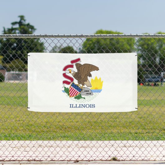 Illinois State Flag Spandoek (Insitu)