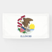 Illinois State Flag Spandoek (Horizontaal)