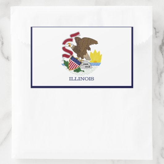 Illinois State Flag Sticker (Tas)
