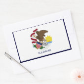 Illinois State Flag Sticker (Envelop)