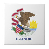 Illinois State Flag Tegeltje (Voorkant)