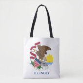 Illinois State Flag Tote Bag (Voorkant)