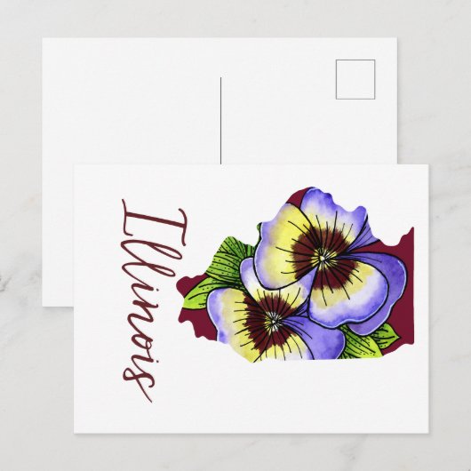 Illinois State Flower Briefkaart (Voorkant / Achterkant)