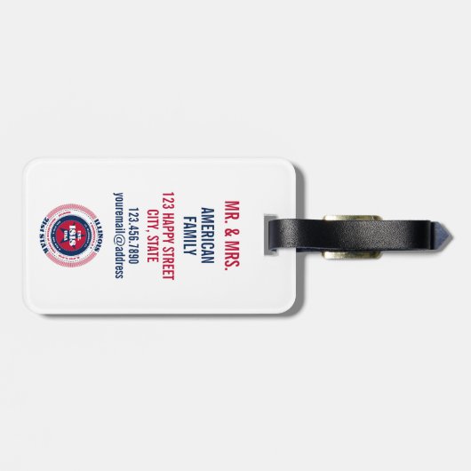 Illinois State gepersonaliseerde gift Bagagelabel (Achterkant horizontaal)