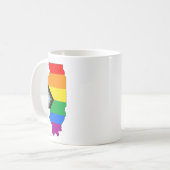 Illinois State Pride LGBTQ Progress Pride Koffiemok (Voorkant links)