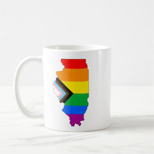 Illinois State Pride LGBTQ Progress Pride Koffiemok