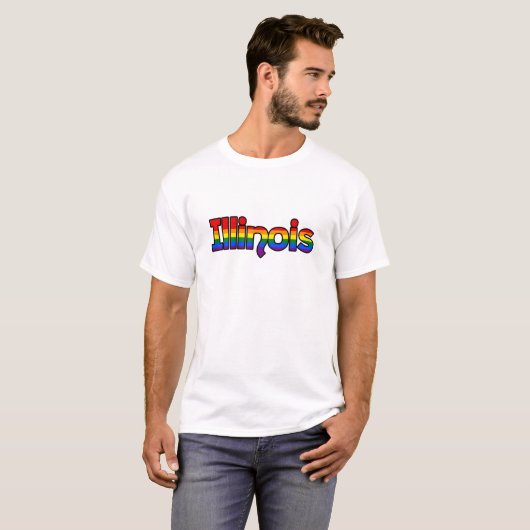 Illinois State pride T-Shirt (Voorkant volledig)