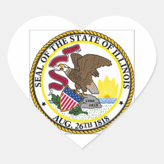 Illinois State Seal Hart Sticker