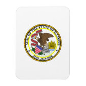 Illinois State Seal Magneet (Verticaal)