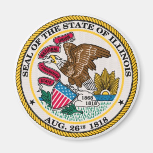 Illinois State Seal Magneet (Voorkant)