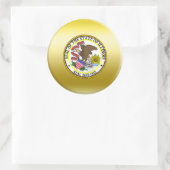 Illinois State Seal Ronde Sticker (Tas)