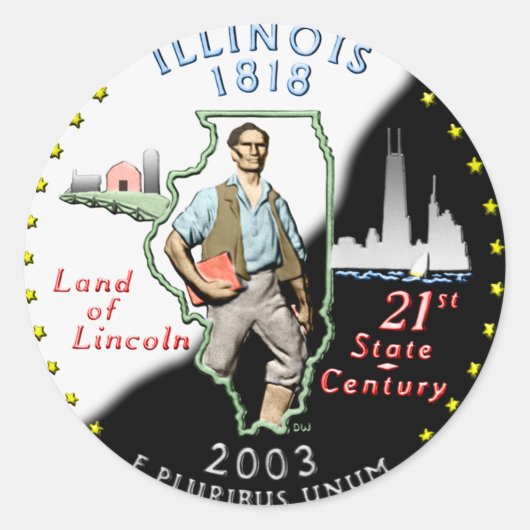 Illinois Sticker (Voorkant)