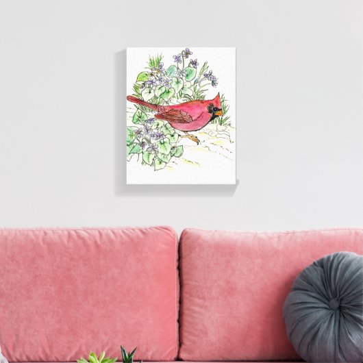 Illinois Stretched Canvas Print (Insitu (Woonkamer))